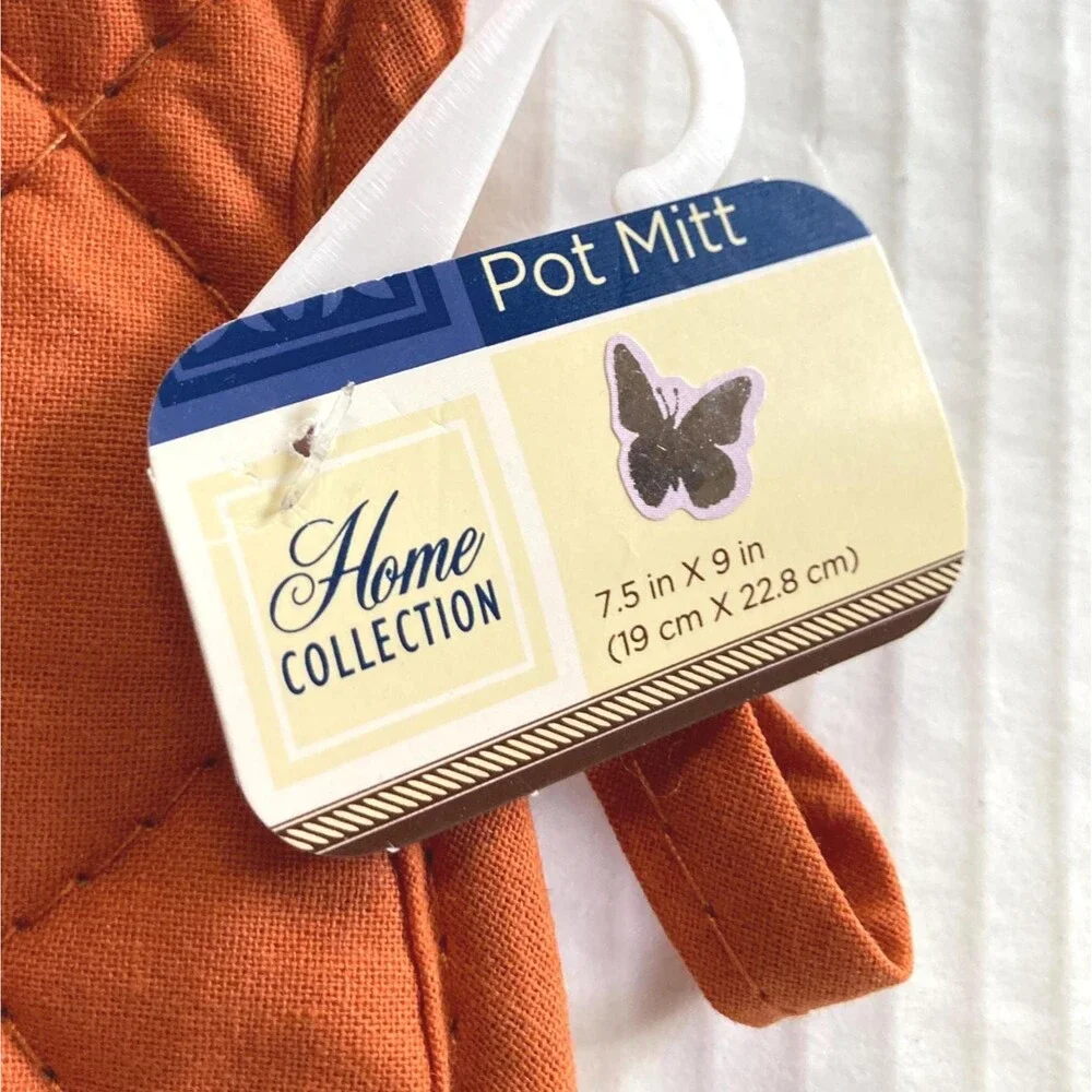 HELLO PUMPKIN Nautical Rope Pot Holder with Pocket 7 x 9 inches